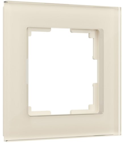 Рамка универсальная Werkel Favorit 1-м. стекло молочный фото Рамка универсальная Werkel Favorit 1-м. стекло молочный картинка